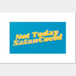 Not Today Covid! - Parody Play On Not Today Satan Posters and Art